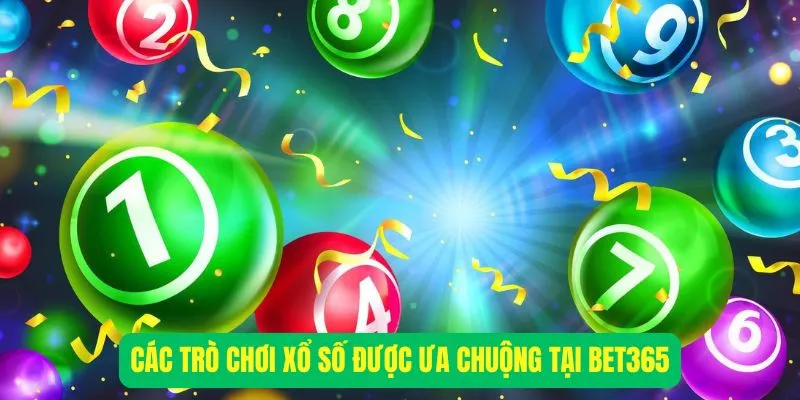 Các trò chơi xổ số được ưa chuộng tại Bet365